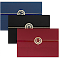 Miniatyrbillede 1 af 3: 3 stk. Guldstempling Certifikat Cover Papir Dokument Covers Certifikatholdere Diplomholdere