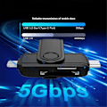 Miniatyrbilde 3 av 5: Kortleser USB C til SD TF Kortadapter for PC Laptop Tilbehør Smart Minnekortleser SD Kort A