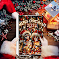 Miniatyrbillede 4 af 5: Skønheds Adventskalender 2024 Julekarneval 2024 Juleadventskalenderboks - 24 Forskellige Stilarter af Juleabevedhæng Daglige Overraskelser Op