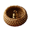 Miniatyrbild 1 av 2: Rattan Rökelsehållare Handgjord Rökelsebrännare Fat Ställ Portabel Askuppsamlare Bricka