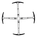 Miniatyrbild 1 av 5: 4 st propellerskydd för Hs175 D65 Syma X500 X30 Z6 Quadcopter