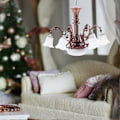 Miniatyrbilde 4 av 4: Miniatyr Modell Lysekrone Lite Hus Taklampe Sandbord Taklampe Modell