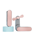 Miniatyrbild 1 av 2: Handhållen fläkt, bärbar tyst USB-laddning, fällbar bordsfläkt, present