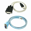 Miniatyrbilde 1 av 5: RJ45 Nettverkskabel Seriell kabel Rj45 til DB9 og RS232 til USB (2 i 1) CAT5 Ethernet-adapter LAN Con