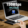 Miniatyrbillede 3 af 5: Usb Wifi Adapter Mini 150mbps Ac Wi-fi Adapter Pc Wi Fi Antenne Wifi Le Lan Usb