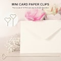 Miniatyrbillede 3 af 4: 10 stk. Mini Hjerteformet Plads Memo Holder Billedstativ Noteklips