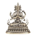 Miniatyrbild 1 av 4: Avalokitesvara-staty i mässing Avalokitesvara-prydnad Hemmakontor Bord Quan Yin-dekoration