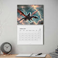 Miniatyrbillede 3 af 5: Fantasy - Kat Drage - Kalender 2025 Vægkalender til Hjemmekontor