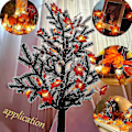 Miniatyrbillede 3 af 5: Efterårsguirlande, Efterårsdekoration, 20 Feelygter, Efterårsblade Gugirlande, Halloween Juledekoration, Thanksgiving Dekoration, Vægdekor