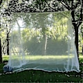 Miniatyrbild 2 av 3: 200*100*200cm Campingnät med En Dörr, Vit Mesh, Bärbar Kvadratisk Vikbar Myggkontroll Myggnät