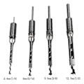 Miniatyrbild 1 av 3: Träbearbetningskvadratisk hålborr Hollow Chisel Tenon Borrverktyg - Set