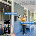 Miniatyrbild 4 av 5: Ny Tuya Smart APP Videodörrklocka Trådlös WiFi Fjärrvideo Intercom Övervakning Dörrklocka