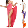 Miniatyrbild 3 av 4: Plus Size Cover Up Warp Pareo Klänningar Handduk Rygglös Baddräkt Kvinnor Strandklänning Sexig Sling Strandkläder Klänning