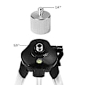 Miniatyrbillede 2 af 3: Adapter til Tråd Laserniveau Afstandsmåler Tripod Stativ 1pcssølv