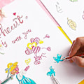 Miniatyrbilde 4 av 5: 8 Farge Glitter Marker Flerfarget Kvikksand Gel Penn. DIY Gratulasjonskort