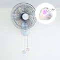 Miniatyrbillede 4 af 4: 2 stk. Lampeslyngekæde Krystalindretning Krystallampe Hængende Indretning Ventilatorvedhæng