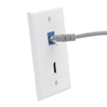 Pikkukuva 5 / 5: 1Pakkaus 2-Port Cat6 ja -Yhteensopiva Seinälevy Inline-Kytkentäliittimellä Naaras-Naaras Seinälevy