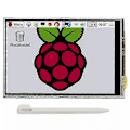 Miniatyrbild 3 av 5: 3,5 tum TFT LCD-pekskärm 320x480 upplösning ABS-fodral + pekstift för Raspberry Pi 4 B