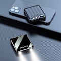 Miniatyrbillede 2 af 3: Mini ny stor kapacitet powerbank med indbygget kabel 20000 mAh digital display hurtig opladning bærbar delt mobil strømforsyning