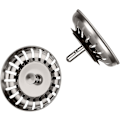 Miniatyrbillede 1 af 5: Køkkenvask Si, 80mm, 2stk Køkkenvask Stopper Med 2 Dræn Hår Catcher, Fortykket 304 Rustfrit Stål Universal Køkkenvask Si