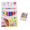 Pikkukuva 1 / 5: Magic Puffy Pens -setti - 6 neoniväriä Popcorn-kynää 3D-musteella, kuumenna ja katso taiteen kasvavan hauskasti