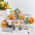 Miniatyrbillede 3 af 5: 6-pak Hamburger Party SpongeBob SquarePants Håndlavede Kontormodel Skrivebords Dekorative Ornamenter