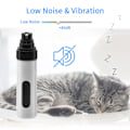 Miniatyrbillede 3 af 5: Fuldt automatisk 2-trins kæledyrs neglesliber USB-opladning katte- og hunde neglesliber klo sliber multifunktionel smart negleklipper til dyr