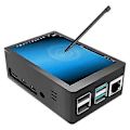 Miniatyrbild 1 av 5: 3,5 tum TFT LCD-pekskärm 320x480 upplösning ABS-fodral + pekstift för Raspberry Pi 4 B