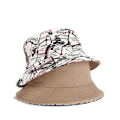 Miniatyrbilde 1 av 5: AVEKI Unisex Trykt Dobbeltsidig Reversibel Bucket Hat