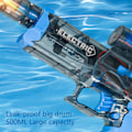 Miniatyrbild 4 av 5: Realistisk Flameffekt USB-Laddningsbara Vattenpistoler med Hög Kapacitet För Spännande Utomhus Poolside Vattenkrig Leksak Blå