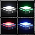 Miniatyrbild 1 av 2: Led-ljusbas, visningsställ, displayplatta med känslig touchbrytare för 3d-laserkristallglaskonst
