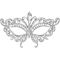 Miniatyrbild 1 av 5: Bröllops-Maskeraddräkt med Rhinestones - Ögonmask för Maskeradboll, Halloweenfest, Atmosfärstillbehör