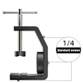 Miniatyrbillede 4 af 5: Universal 1/4 Multi Vinkel Justerbar Bord Skærm Skrivebord Partition Installations Adapter Beslag Fi