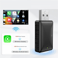 Miniatyrbild 5 av 5: 2-i-1 Trådlös Android Auto-adapter & Trådlös CarPlay-adapter Plug&Play Billaddare Konverterar Trådbunden till Trådlös Carplay