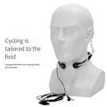 Miniatyrbild 5 av 5: Intercom Halsmikrofon Headset Halsvibration för -UV5R 888S 82 Halsstyrd Luftkanalheadset