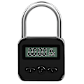 Pikkukuva 1 / 4: Metal Timer Lukko LCD Aika 99 Tuntia Maksimi Ajoitus USB Timer Lukko, musta-CE