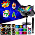 Miniatyrbilde 1 av 5: Juleprojeksjonslampe 12 Kaflin Lampe Dobbelt-rør Vannrippel Lampe Snøstorm Snøfnugg Lampe Halloween Projektor