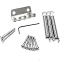 Miniatyrbild 5 av 5: 52,5 mm Gitarr Stratocaster Tremolobro Set för Fender Strat Squier Elgitarr Ersättning, silver