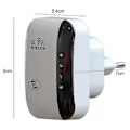 Miniatyrbillede 2 af 5: WiFi Forstærker, WiFi Repeater 300 Mbps 2.4 GHz, WiFi Repeater med Fast Ethernet Port, WPS-knap, Kompatibel Mini WiFi Forstærker Modtager