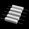 Miniatyrbilde 4 av 5: 5 stk. 10W Watt 100 Ohm 5% Aksial Trådlindet Sementmotstand