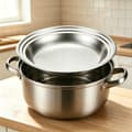 Miniatyrbilde 2 av 5: Multifunksjonell dampbrett i rustfritt stål, universell filterdampstativ som passer til 30/32/34 cm wok