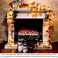 Miniatyrbillede 2 af 5: Efterårsguirlande, Efterårsdekoration, 20 Feelygter, Efterårsblade Gugirlande, Halloween Juledekoration, Thanksgiving Dekoration, Vægdekor