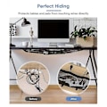 Miniatyrbillede 2 af 5: Kabelstyring Net Kit Under Desk, Kapacitet Kabel Organizer Net Under Desk, Fleksibel Polyester Mesh