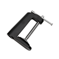Miniatyrbillede 1 af 2: 3-pak clip bordlampe tilbehør I-formet klemme bordlampe fast base klemme DIY universal slange rør spotlight bordlampe klemme