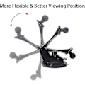 Miniatyrbilde 4 av 4: For Garmin GPS-holder - GPS-bilfester vindrute/dashbord sugeholder