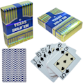 Miniatyrbilde 1 av 4: Nye holdbare, vaskbare, tykkere laser Texas Hold'em blå spillekort