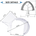 Miniatyrbillede 2 af 5: 4,5 & 5 QT Hældeskjold til KitchenAid Stand Mixer, KN1PS, KSM500PS, KSM450