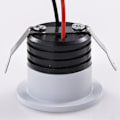 Miniatyrbillede 2 af 3: 4-pak mini forsænkede LED-spots, 3W, varm hvid, til vitrineskabe, indendørs stationer, gipsbelysning