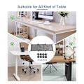 Miniatyrbilde 3 av 5: Kabelorganiseringnett under skrivebord, kapasitet for ledningsorganisering under skrivebord, fleksibelt polyesternett