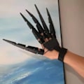 Miniatyrbild 5 av 5: Ett par ledade fingrar, 3D-printade ledade fingerförlängningar med flexibla leder - Skelett Händer
